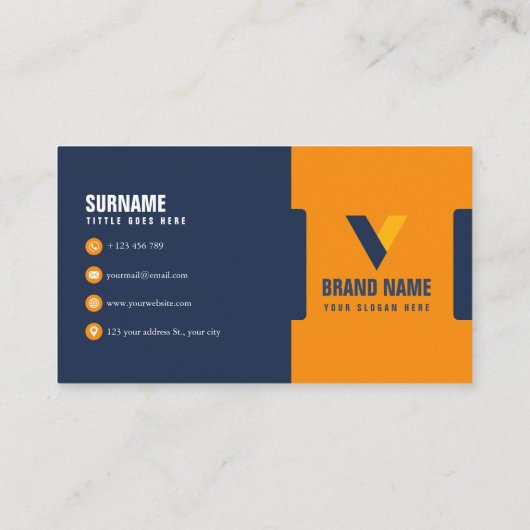 Creatief Modern Elegant Visitekaartje (Achterkant)