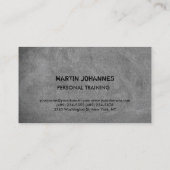 Creatief Modern Fitness Trainer Sport Chalkboard Visitekaartje (Achterkant)