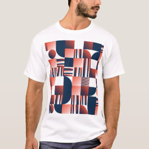 Creatief modern geometrisch naadloos patroon t-shirt