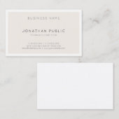 Creatief modern, minimalistisch, eenvoudig ontwerp visitekaartje (Voorkant / Achterkant)