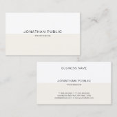Creatief Modern Minimalistisch Elegant Eenvoudig Visitekaartje (Voorkant / Achterkant)