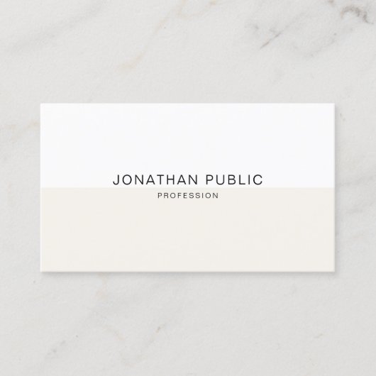 Creatief Modern Minimalistisch Elegant Eenvoudig Visitekaartje (Voorkant)