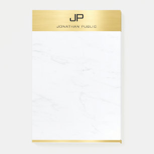 Creatief Modern Minimalistisch Ontwerp Goud Marmer Post-it® Notes