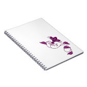 CREATIEF MODERN PAARSE BLOEMKUNST CADEAU NOTITIEBOEK (Rechterzijde)