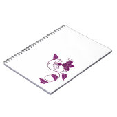 CREATIEF MODERN PAARSE BLOEMKUNST CADEAU NOTITIEBOEK (Linkerzijde)