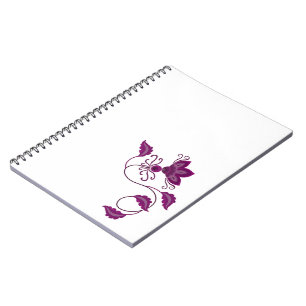 CREATIEF MODERN PAARSE BLOEMKUNST CADEAU NOTITIEBOEK