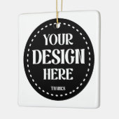 Creatief, modern, strak & fantasierijk keramisch ornament (Links)