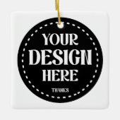 Creatief, modern, strak & fantasierijk keramisch ornament (Voorkant)