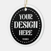 Creatief, modern, strak & fantasierijk keramisch ornament (Links)