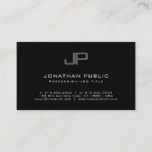 Creatief monogram Modern Trendy Minimalistisch Chi Visitekaartje (Voorkant)