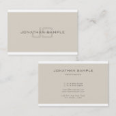 Creatief Monogram Slanke Professionele Duidelijke Visitekaartje (Voorkant / Achterkant)