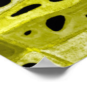 Creatief naadloos patroon met tropische bladeren e poster (Hoek)