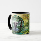 Creatief Oerwoud Mok door Nickys Art (Voorkant links)