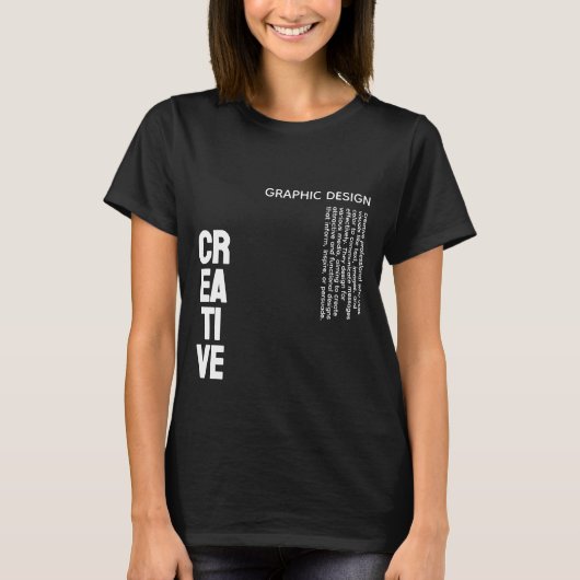 Creatief ontwerp definitie T-Shirt (Voorkant)