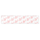 Creatief ontwerp met rode harten korte tafelloper (Horizontaal)