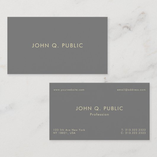 Creatief ontwerp Moderne Premium-Silk Professional Visitekaartje (Voorkant / Achterkant)