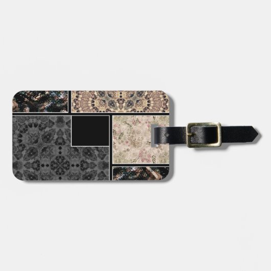 Creatief ontwerp voor uw foto's tekst siern bagagelabel (Voorkant horizontaal)