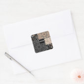 Creatief ontwerp voor uw foto's tekst siern vierkante sticker (Envelop)