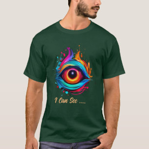 creatief oog t-shirt