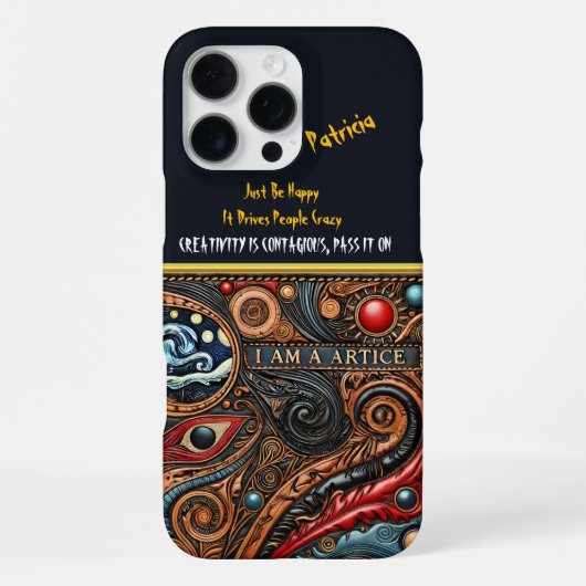 Creatief oogontwerp met levendige kleuren iPhone hoesje (Achterkant)