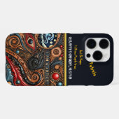 Creatief oogontwerp met levendige kleuren iPhone hoesje (Achterkant horizontaal)
