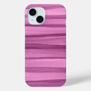Creatief Paarse Waterverf Patroon Abstract iPhone 15 Case