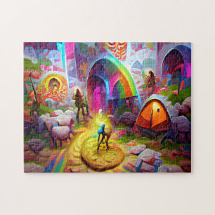 Creatief patroonpuzzel legpuzzel