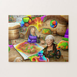 Creatief patroonpuzzel legpuzzel