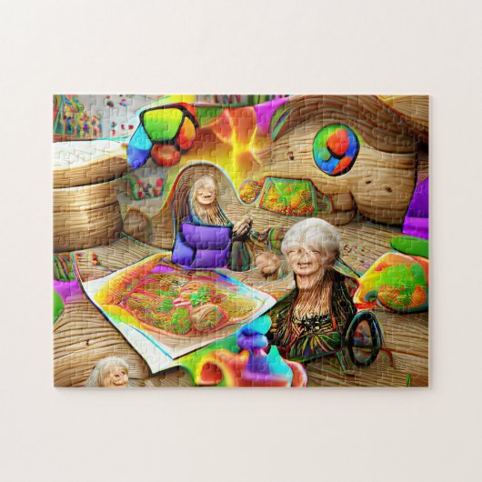 Creatief patroonpuzzel legpuzzel (Horizontaal)