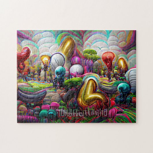 Creatief patroonpuzzel legpuzzel (Horizontaal)
