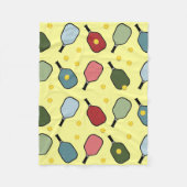 Creatief Pickleball Fleece Deken (Voorkant)