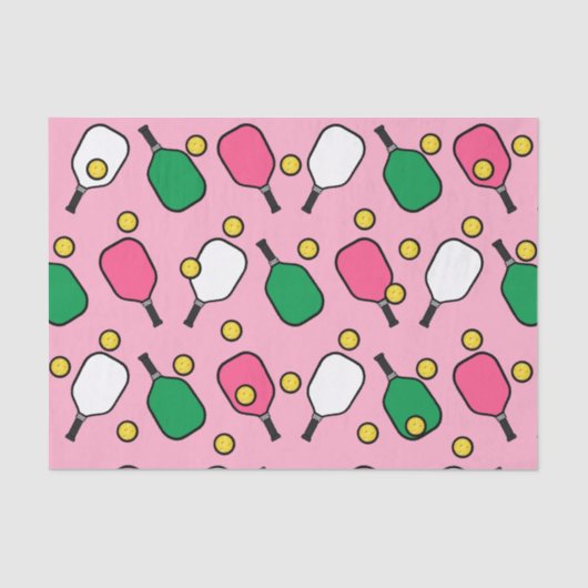 Creatief Pickleball Gift Tissuepapier (Voorkant)