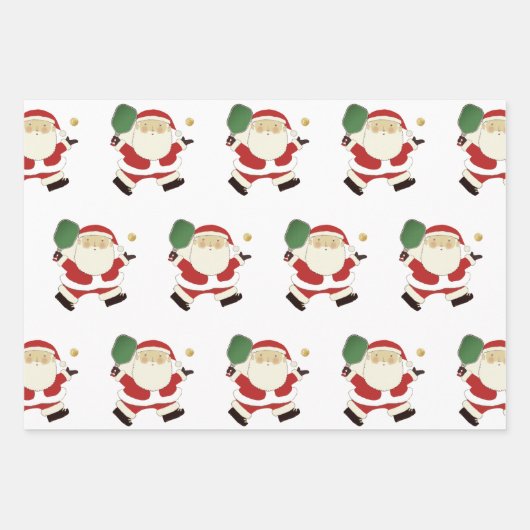 Creatief Pickleball Kerstmis vakantie cadeau Inpakpapier Vel (Voorkant 2)
