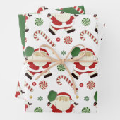 Creatief Pickleball Kerstmis vakantie cadeau Inpakpapier Vel (In situ)