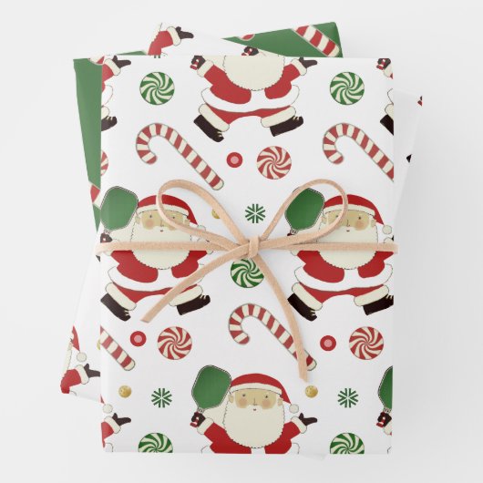 Creatief Pickleball Kerstmis vakantie cadeau Inpakpapier Vel (In situ)