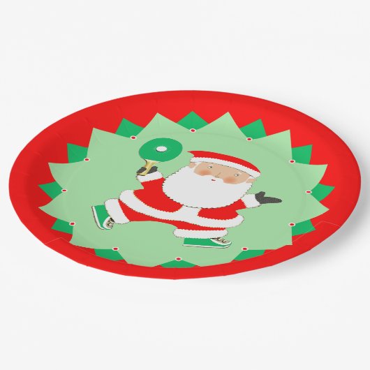 Creatief Ping-Pong-feest Papieren Bordje (Gekanteld)