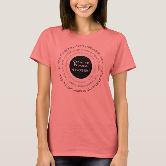 Creatief proces in Progress Logo-shirt T-shirt (Voorkant)
