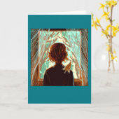 Creatief proces introspectieve lege kaart (Gele Bloem)