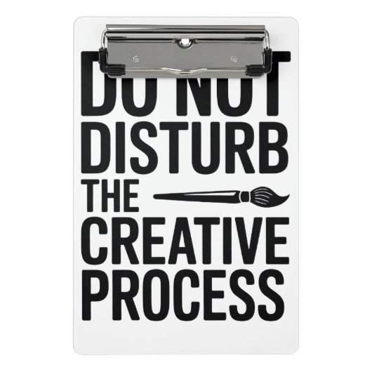 Creatief Proces Typografie Ontwerp Mini Klembord (Voorkant)