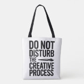Creatief Proces Typografie Ontwerp Tote Bag (Achterkant)