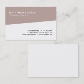 Creatief Professioneel Schoon Ontwerp Sjabloon Mod Visitekaartje (Voorkant / Achterkant)