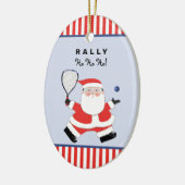 Creatief Racquetball Kerstmis Collectible Keramisch Ornament (Links)
