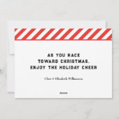 Creatief Running Christmas Feestdagenkaart (Achterkant)