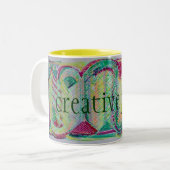 creatief sap tweekleurige koffiemok (Voorkant links)