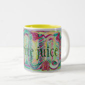 creatief sap tweekleurige koffiemok (Voorkant rechts)