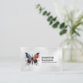 Creatief schrijven - Fountain Ink Pen Butterfly Visitekaartje (Staand voorkant)