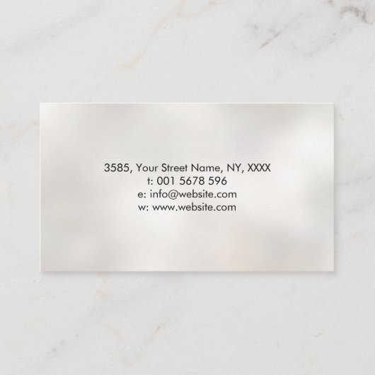 Creatief schrijven - Fountain Ink Pen Butterfly Visitekaartje (Achterkant)