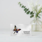 Creatief schrijven - Fountain Ink Pen Butterfly Visitekaartje (Staand voorkant)