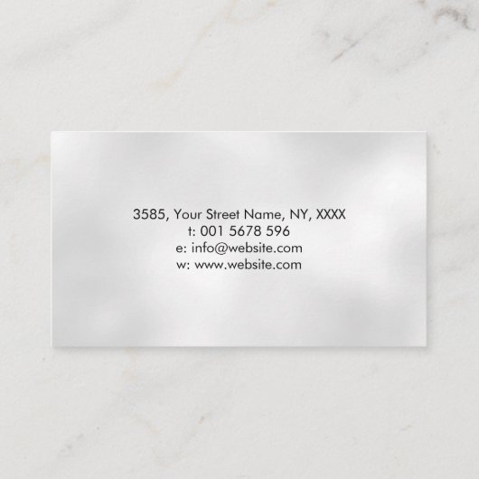 Creatief schrijven - Fountain Ink Pen Butterfly Visitekaartje (Achterkant)