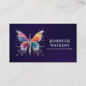 Creatief schrijven - Fountain Ink Pen Butterfly Visitekaartje (Voorkant)